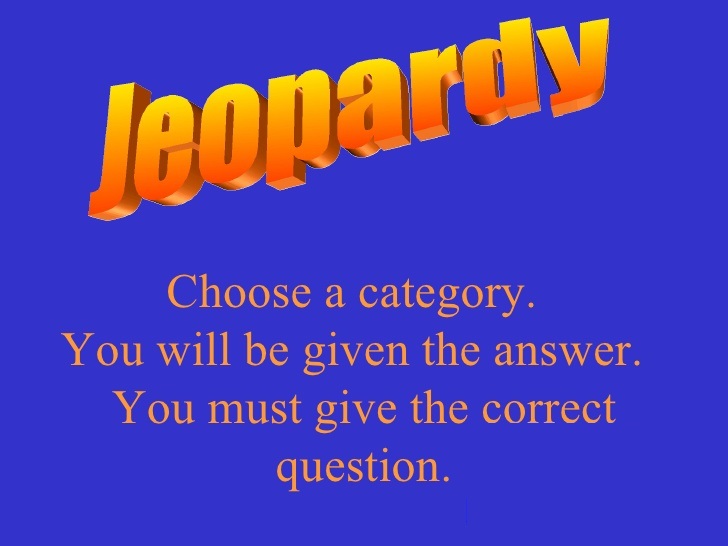 jeopardy game